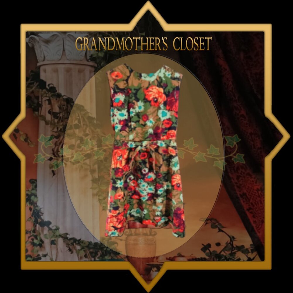 EUC: Vintage 60s Limited Editions by Cobb’s Corner Multicolor Floral Size 16